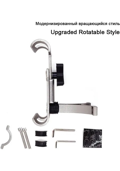 Bisiklet Telefon Tutucu Güvenilir Mount Universal Mtb Mobil Hücre Gps Metal Motosiklet Tutucu Yol Bisikleti Moto Gidon Stand Rrotatable Gri (Yurt Dışından)