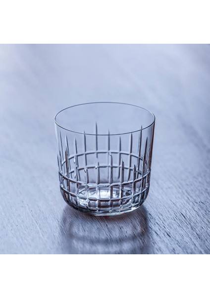 Crison Butik Serisi Kristal Cam El Yapımı Oyulmuş Klasik Dağı Eski Moda Cam Kokteyl Cam RengiPWK501-2/KAPASITE300ML (Yurt Dışından)