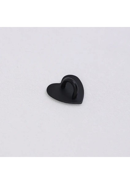 4-1pc Mini Kawaii Yapıştırıcı Metal Kalp Telefon Cazibesi Tutucu Sevimli Cep Telefonu Kasa Parmak Yüzüğü Kanca Tokası Toka Aksesuarları1pcs Siyah (Yurt Dışından)