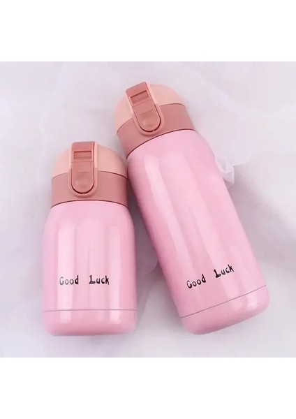 Mini Termos Kupası 200ML/360ML Cep Kupası Paslanmaz Çelik Termal Kahve Kupa Vakum Şişesi Yalıtımlı Sıcak Su Şişesi ÇocukKapasitesi200MLPembe (Yurt Dışından)