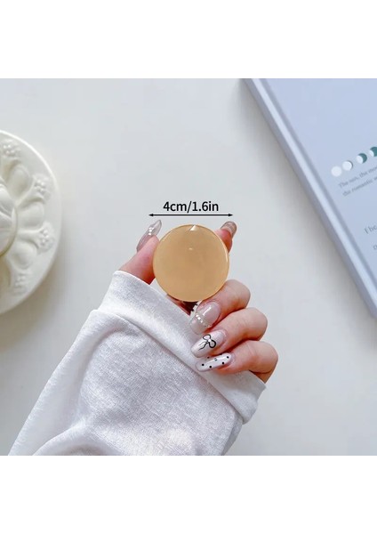 Katlanabilir Cep Telefonu Kavrama Basit Telefon Tutucu Tok Yuvarlak Parmak Stand Iphop Huaweı Xıaomı Genişleyen Telefon Braketi Destek S4 (Yurt Dışından)