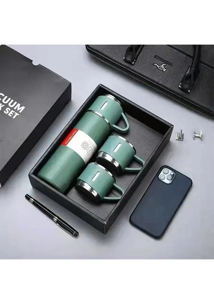 Vakum Şenlikler Termos Sıcak Su Şişesi Için Termos Seti Içecek Babaları Babalar Günüleri Ev Paslanmaz Çelik 500ML Termal Soğuk Kapasite500MLC (Yurt Dışından)