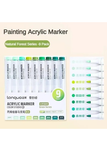 9/144 ler Akrilik Boya Sanat Markeri Kalem Diy Boyama Kart Seramik Taş Kupa Cam Kumaş Giysileri Sanat Malzemeleri Set C (Yurt Dışından)