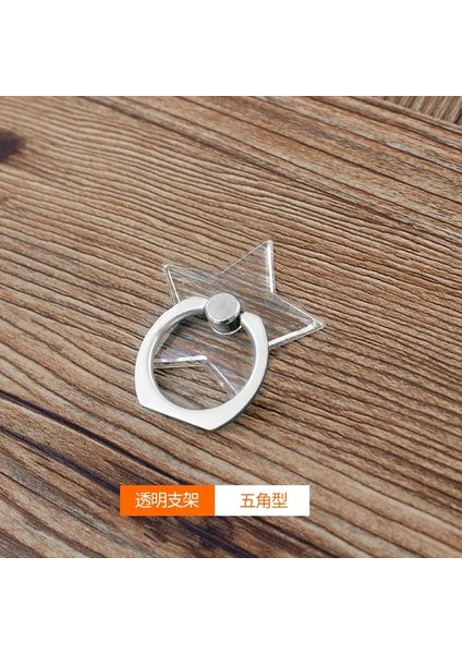 Evrensel Stent Cep Telefonu Tutucu Stand Parmak Yüzüğü Magnicy Için Sevimli Cep Telefonu Için Manyetik Iphone Xs Için Şeffaf Tutucu Maksimum 8 A23-5 Yıldız (Yurt Dışından)