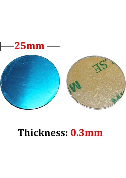 Mıknatıs Için Metal Plaka Diski Demir Sayfası Mıknatıs Için Cep Telefonu Tutucu Manyetik Araba Telefon Standı Holde 20/25/30/35/40/45/50-70MM 25MM 0.3mm (Yurt Dışından)