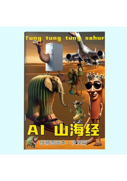 1/3pcs Brainrot Boyama Kitapları Tung Tungtung Sahur Izleme Çocuklar Boyama Eskiz Kırtasiye Kitabı Çocuk FigürleriS6 (Yurt Dışından)