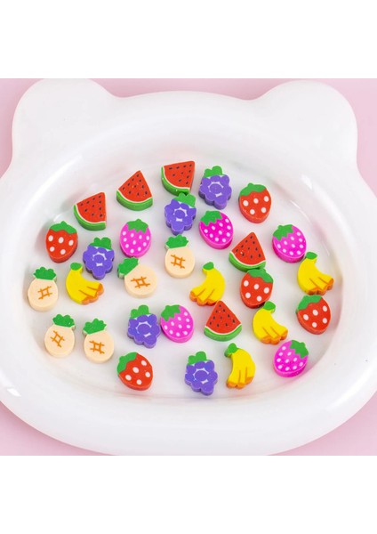 30 Kapsül/set Şeffaf Çanta Karikatür Meyve Hayvan Aşk Mini Silgi Çapraz Sınır 1 Haziran Noelleri Ödüller StationerycolorRANDOM-30PCS-A (Yurt Dışından)