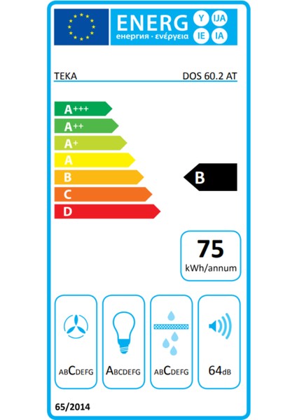 - DOS 60.2 AT - Duvar Tipi Country Davlumbaz - 631 m³/h - Antrasit - 60 cm - 113010008