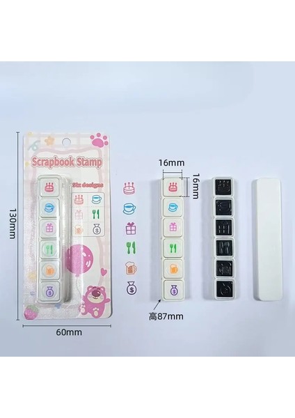 Kawaii Pullar Sanat Için Scrapbooking Kırtasiyesi Için Dekoratif Pullar Dıy Crafts Albüm Dergi Planlayıcı Günlük Desenler (Yurt Dışından)