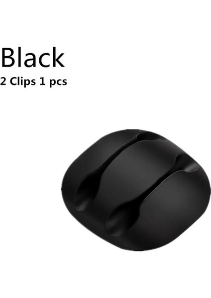 Silikon Kablo Klipsleri USB Tel Masaüstü Yönetimi Uyumlu Klipler Cep Telefonu Şarj Cihazı Kablo Kablosu Organizatör Tutucu Ev Araç Rengi2 Klipler - 1pieces (Yurt Dışından)