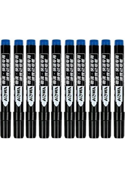 10 Adet Kalıcı Işaretler, Siyah Kırmızı Mavi Mürekkep, Kırtasiye, Lastik Kumaşı Için Yazma Kalemleri, Ahşap, Detek Sanat, Grafiti Işaretleyici Pencolor10 Mavi (Yurt Dışından)
