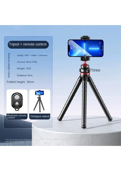 Fangtuosi Telefon Kamerası Için Esnek Ahtapot Tripod Dslr 2 In1 Tasarım Tripodlu Selfie Stick Tripod 1/4 ' (Yurt Dışından)