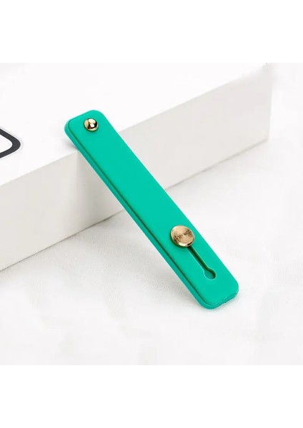 Iphone Finger Finger Grip Için Universal Wrist Band Telefon Tutucu Samsung Huawei Için Stand Samşağı Geri Geri Çıkarılmış Soket Braketi 2-Lake Yeşil (Yurt Dışından)