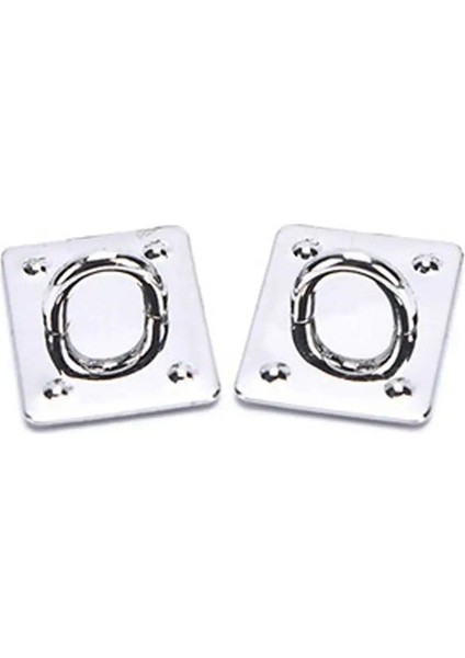 2pcs Yapışkan Metal Kalp Telefon Charm Tutucu Cep Telefon Kasa Parmak Yüzüğü Stand Kanca Toka Charm Toka Aksesuar Kare Gümüş (Yurt Dışından)