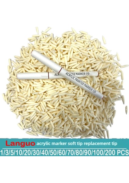 200/1 Pcs Akrilik Pigment Işaretleri Için Dostu Değiştirme Çekirdekleri Yumuşak Çift Uçlar Çocuklar Için Dıy Boyama Okulu Malzemeleri Kırtasiye 10 Pcs (Yurt Dışından)