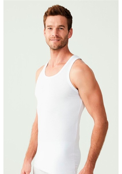 Erkek Beyaz Basic Düz %100 Pamuk Atlet fiyatları