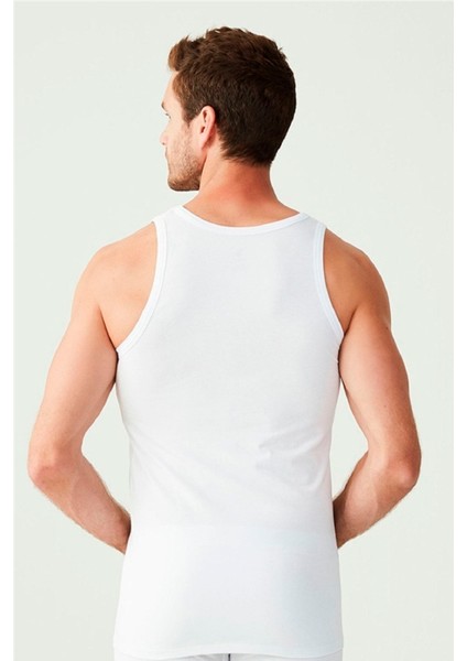 Erkek Beyaz Basic Düz %100 Pamuk Atlet modelleri