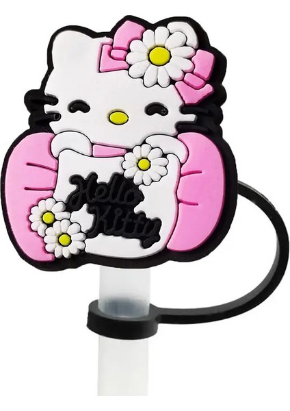 1-12PCS Miniso Hello Kitty Saman Kapak KAPAĞI10MM Içecek Saman Tapası Yeniden Kullanılabilir Sıçrama Kanıtı Içme Fit Kupası Saman Kapağı Takılar Kolaylor1PCS-10MM (Yurt Dışından)