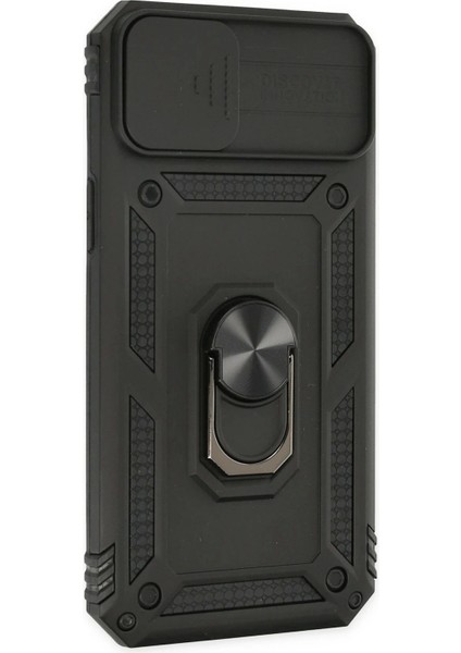Newface iPhone 14 Plus Kılıf Pars Lens Yüzüklü Silikon - Siyah fiyatları