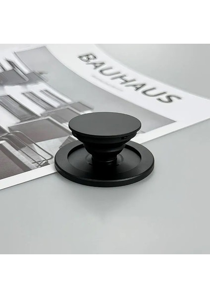 1pc Manyetik Katlanır Cep Telefonu Kavrama Tutucu Emme Hava Yastığı Braketi Cep Telefonu Braketi Taşınabilir Masaüstü Tembel Teleskopik Braket Siyah (Yurt Dışından)