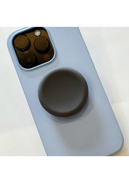 Düz li Yuvarlak Cep Yuvaları Kavrama Stand Telefon Tutucular Parmak Yüzük Tutucu Grıptok Stanter Kapalı Tutucu Mobil AccansorıecolorS-R016 (Yurt Dışından)