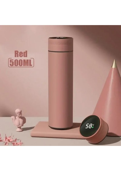 Yeni Sıcaklık Ekran Termos Kupası Paslanmaz Çelik Vakum Yalıtımlı Kupa Bölünmüş Termos Şişesi Açık Hava Babalar Günüsi 500ML Kapasite500MLC (Yurt Dışından)