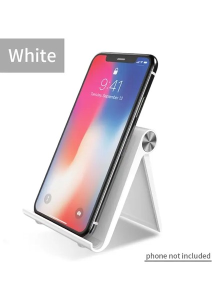 Evrensel Masaüstü Cep Telefon Tutucu Iphone iPad Ayarlanabilir Tablet Katlanabilir Tablo Cep Telefon Masası Standı Montaj HoldercolorBlack-A (Yurt Dışından)