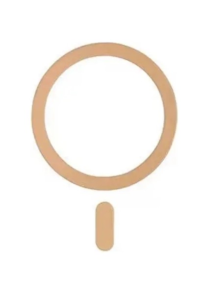 Magsafe Sticker Için Metal Plaka Yüzüğü Manyetik Destek Yüzüğü Evrensel Kablosuz Şarj Cihazı Iphone Için Cep Telefon Sayfası 15PRO Xiaomi 1 Adet Altın (Yurt Dışından)