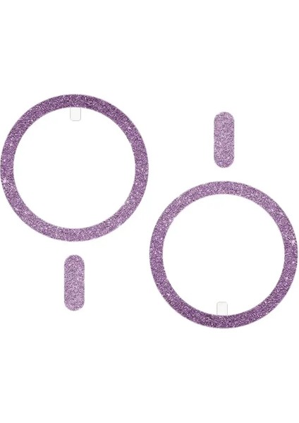 2pcs Magsafe Aksesuarları Için Ultra Yetenekli Parlak Manyetik Plaka Mobil Telefon Mıknatıs Metal Yüzük Sayfası Iphone Pro/max/plus Xiaomi 2pcs Mor (Yurt Dışından)