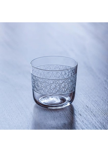 Crison Butik Serisi Kristal Cam El Yapımı Oyulmuş Klasik Dağı Eski Moda Cam Kokteyl CamPWK501-3/KAPASITE300ML (Yurt Dışından)