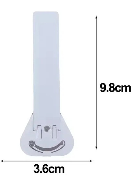 Paslanmaz Çelik Döner Cep Telefonu Desteği Kickstand Yapışkan Katlanır Telefon Tutucu Braketi Ipad iPhone Görünmez Standlar 1x Beyaz Uzun (Yurt Dışından)