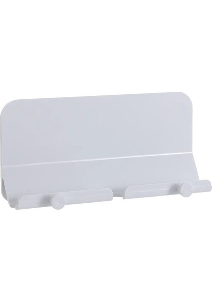 Duvar Montaj Şarjı Kanca Telefon Tutucu Duvar Asma Kablosu Organizatör Stand Braket Dock Yapıştırılmış Duvar Telefon Tablet Tutucu Malzemeleri A-Beyaz (Yurt Dışından)