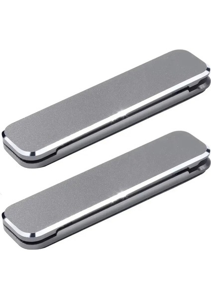 Taşınabilir Mini Cep Telefonu Stand Tutucuları Alüminyum Alaşım Braketi Ultra-Inatçı Iphone Xiaomi Için Evrensel 2x Gri (Yurt Dışından)