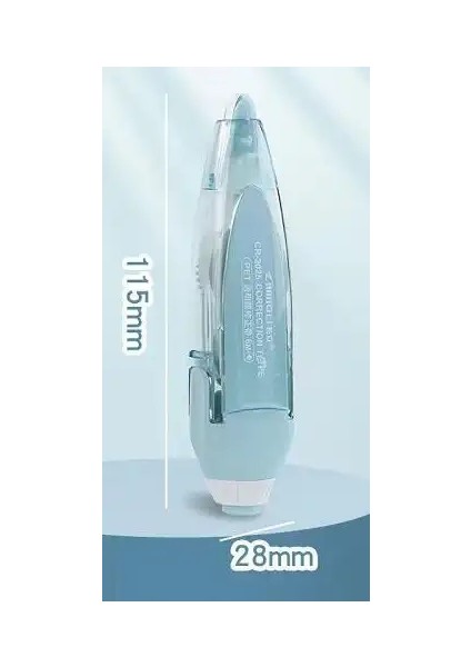 Okul Malzemesi Için Yaratıcı Geri Çekilebilir Düzeltme Bandı 5MMX6M Mavi (Yurt Dışından)