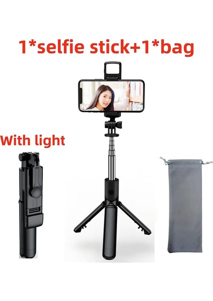 Fangtuosi Bluetooth Kablosuz Selfie Stick Mini Tripod Uzatılabilir Monopod Uzaktan Deklantı Iphone Samsung Xiaomi Telefon Tutucu Seçenek 4 (Yurt Dışından)