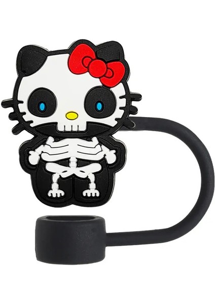 1-18PCS Hello Kitty Miniso Araba Termos Kupası 3040OZ CUP10MM Saman Toppers Yeniden Kullanılabilir Toz Geçirmez Saman Kapcolor17 (Yurt Dışından)