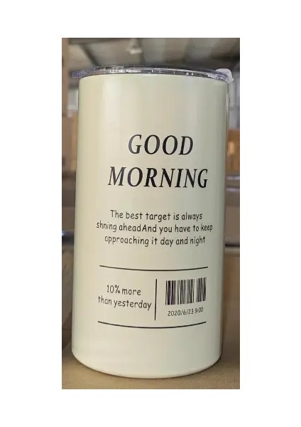 600ML Termos Kupası Taşınabilir 304 Paslanmaz Çelik Kahve Kupası Termal Sızdıran Su Şişesi Saman Yalıtılmış Şişe Içilmeli Kapasite600MLSüt Beyaz (Yurt Dışından)