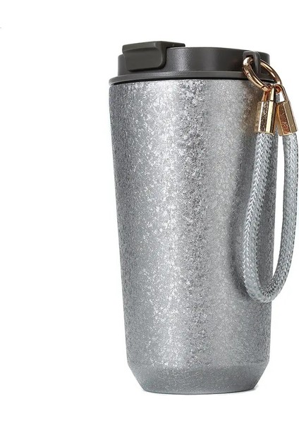 Titanyum Kaplamalı Termos Kahve Çayı Dak Paslanmaz Çelik Yalıtılmış Araba Termal Kupa Taşınabilir Dak Su Şişesi Ti Vakum Flaskscapacity280ML 9ozGümüş (Yurt Dışından)