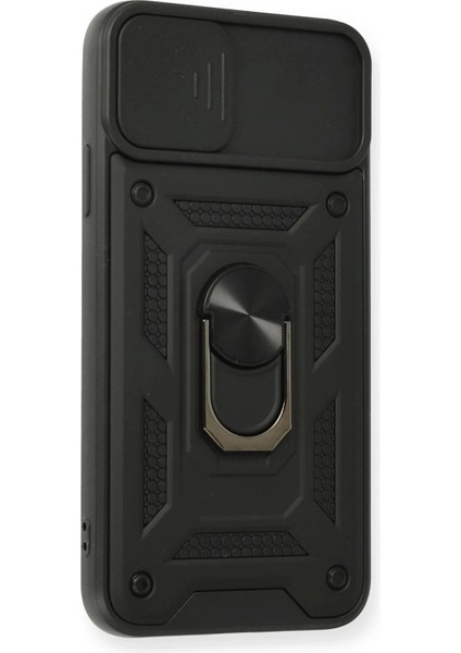 Newface iPhone 11 Pro Max Kılıf Pars Lens Yüzüklü Silikon - Siyah fiyatları