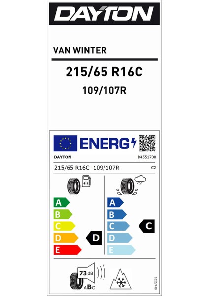 215/65 R16C 109/107R Van Wınter Oto Kış Lastiği (Üretim Yılı:2024)