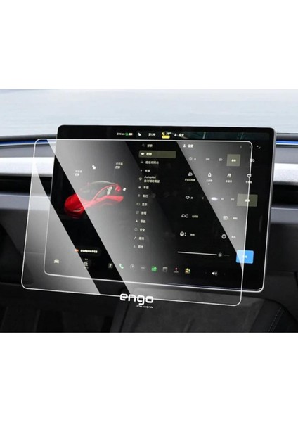 Tesla Model Y 15 Inç Mat Ekran Koruyucu Multimedya Şeffaf