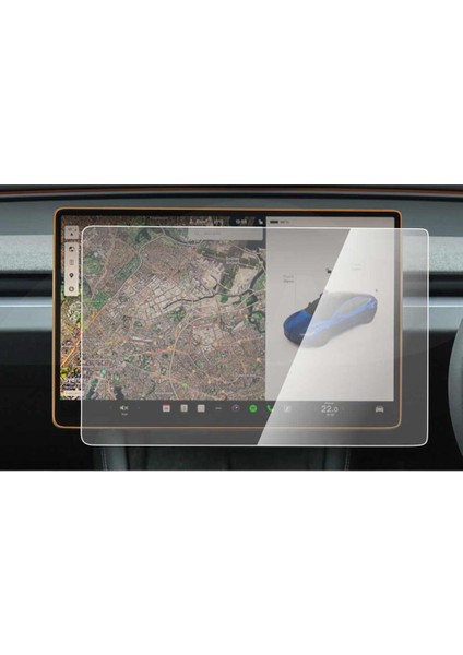 Tesla Model Y 15 Inç Mat Ekran Koruyucu Multimedya Şeffaf fırsatları
