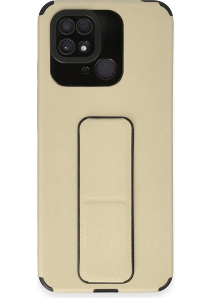 Newface Xiaomi Redmi 10C Kılıf Mega Standlı Silikon - Gold fiyatları