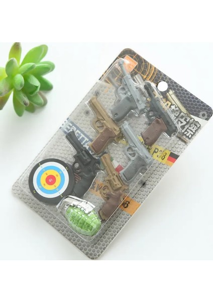 Kawaii Yaratıcı Komik Sevimli Hayvan Silgileri Kalem Kapağı Mini Set Okul Gıda Kauçuk Malzemeleri Çocuk Erkek Kızlar Güzel KırtasiyesisiTabanca (Yurt Dışından)