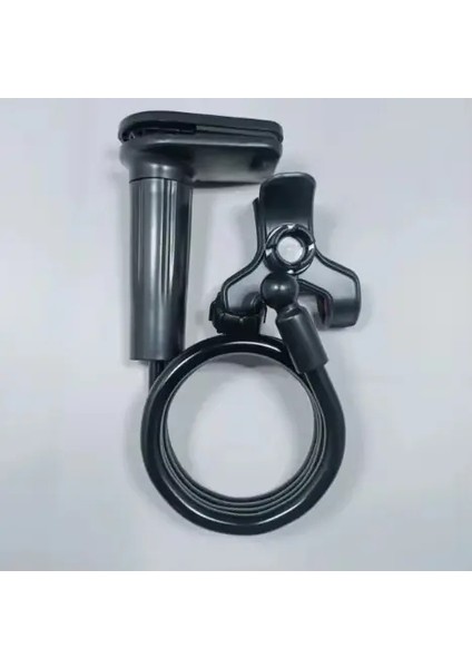 360 Klip Cep Telefonu Tutucu Stand Taşınabilir Esnek Tembel Yatak Masaüstü Braket Masa Montajı Stand Tabanı iPhone Samsung XiaomicolorSiyah (Yurt Dışından)
