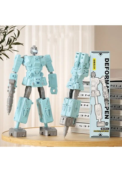 Çocuklar Deformasyon Oyuncak Yaratıcı Dönüşüm Robot Figür Pen Robot Deformasyon Kalemi Çocuk Robot Model Oyuncak Kırtasiye Malzemeleri MaddelerYeşil (Yurt Dışından)