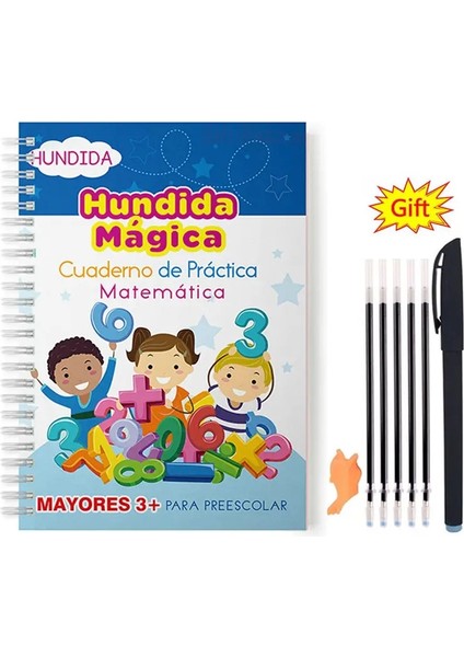 Ispanyolca Sihirli Kitaplar Ispanyolca Çocuklar Için Yazılarda Öğrenme Numaraları Yeniden Kullanılabilir Sihirli Uygulama Kopyosu Montessori Yazma SetcolorIspanyol Alfabesi (Yurt Dışından)