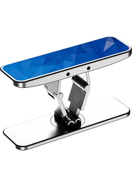 Lüks Mini Telefon Tutucu Metal Katlanır Telefon Stand Görünmez 360 ° Dönüş Cep Telefonu Kickstand Tutucu Masa Telefonları Braket MountcolorSiyah (Yurt Dışından)