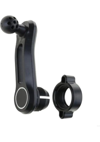 Araba Telefon Tutucusu 17MM Yuvarlak Montaj Ayrımcı Adaptörü Dalı Plastik Telefon Standı Mobil Telefon Aksesuarları Için Uzatma KoluSiyah (Yurt Dışından)