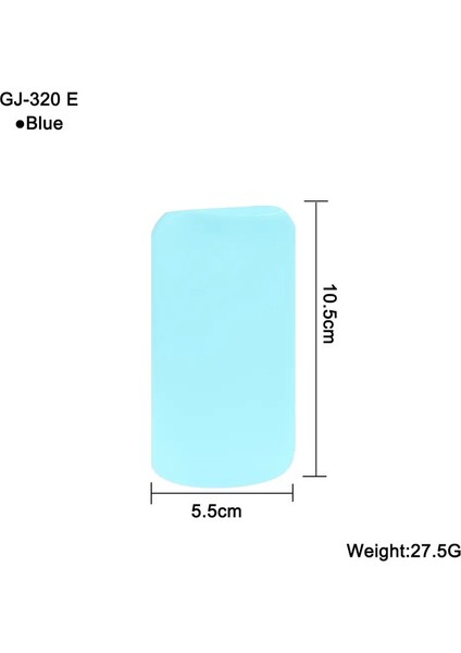 1 Adet Silikon Koruyucu Dak Kapak Düz Silindir Termos Kaymaz Cam Su Biberesi Anti Haşlama ve Isı Yalıtım RengiGJ-320 E 5.5X10.5CM (Yurt Dışından)